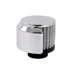 Chrome Clamp-on Style Breather 1-3/8" Gray Washable Filter W/ Shield. Fixed Price $24.95.