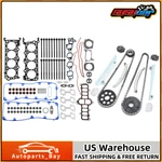 Timing Chain With Head Gaskets Bolts Set 2002-2010 Ford Lincoln Mercury 4.6L. Fixed Price $168.99.