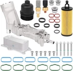 Aluminum Engine Oil Cooler Filter Housing Fits 11-16 Dodge Jeep Chrysler RAM3.6L. Fixed Price $59.99.