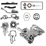 Timing Chain Cover Kit + Water Oil Pump For Toyota Pickup 4RUNNER Celica 2.4L Us. Fixed Price $121.71.