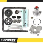 Timing Chain Kit Oil Water Pump Fit 02-05 Ford Explorer Mountaineer 4.6L Windsor. Fixed Price $105.50.