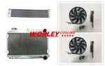 3 Row Radiator & Fans Oil Cooler For Mazda RX7 Series 2 Sa/fb Mt 1979-1985. Fixed Price $233.00.