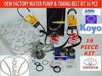 New Toyota Camry RAV4 2.0 & 2.2L Complete Oem Timing Belt Water Pump Kit 18 Pcs. Fixed Price $169.50.