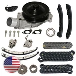 Water Pump Timing Chain Kit Fit Jaguar Xk Xf Xjr F-type X351 3.0L 5.0L AJ133. Fixed Price $151.65.