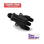 Peterson Fluid 10-1041, One Black Aluminum Billet 4-WAY Manifold 8X6X6X6 Perform. Fixed Price $228.41.