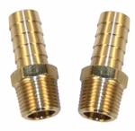 Empi 9212 Brass Fitting, 3/8 Male Npt W/1/2 Hose Barb, Pair, Fits Vw Cooled. Fixed Price $13.95.