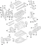 Genuine Volkswagen Oil Pump 06H-115-105-GB. Fixed Price $473.99.