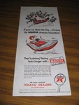 1954 Print Ad Texaco Oil Marfak Lubrication Bumpy & Smooth Ride Cartoon. Fixed Price $10.70.