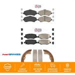 Front Rear Ceramic Disc Brake Pads And Parking Shoes Kit For Jeep Jk KNN-101019. Fixed Price $109.88.