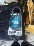 Dayco Poly Rib Serpentine Belt; 75.59 Long, Count 5050755. Fixed Price $12.99.