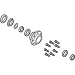 Genuine Ford Hub Assembly HC3Z-1109-D. Fixed Price $467.90.