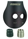 Moroso Large Diameter Billet Oil Filter Mount With 12 Female Ports And Npt. Fixed Price $179.99.