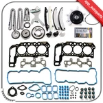 New Timing Chain Kit Head Gasket Set Water Pump For Dodge Dakota Jeep 3.7L. Fixed Price $127.97.