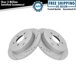 Performance Rear Drilled Slotted Coated Brake Rotor Set Gm New. Fixed Price $56.06.