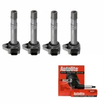 Engine Ignition Coils + Autolite Spark Plugs 5224 For Honda Acura L4. Fixed Price $98.24.