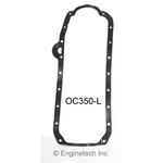 Enginetech Oil Pan Gasket Set OC350-L; 1-PIECE Molded Rubber For Sbc. Fixed Price $28.92.
