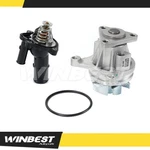 Water Pump & Thermostat 12-17 Ford Edge Explorer Jaguar Xf Land Rover 2.0L. Fixed Price $40.50.
