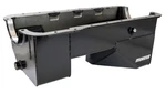 Sbf 351W Moroso Oil Pan Rear Sump Steel Black 6 Quart Billet Seals. Fixed Price $280.00.