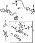 Genuine Toyota Power Steering Pump Bracket 44441-12070. Fixed Price $5.48.