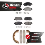 Front Rear Ceramic Brake Pads And Parking Shoes Kit For 2007-2017 Jeep Wrangler. Fixed Price $95.36.