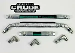 94-97 Obs Ford 7.3L Powerstroke Replacement Hpop Oil Hoses Set With Crossover. Fixed Price $119.88.