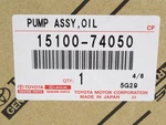 Genuine Oem Toyota 15100-74050 Oil Pump 1996-2000 RAV4 1996-1999 Celica. Fixed Price $216.00.