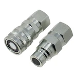 3/4" Sae Iso 16028 Flat Face Hydraulic Quick Connect Female Coupler Kit. Fixed Price $34.49.