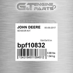 BPF10832 Sensor Kit Fits John Deere (surplus Open Box). Fixed Price $517.70.
