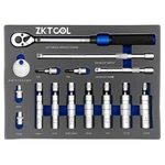 Zktool 15PCS Universal 3/8" Drive 360 Swivel Magnetic Spark Plug Socket.... Fixed Price $78.99.