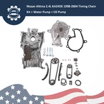 Timing Chain Kit Water Oil Pump For Nissan Altima 2.4L KA24DE 1998-2001 9-4180SA. Fixed Price $88.00.