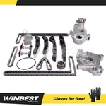 Fit 11-14 Ford Mustang 5.0L 4-BOLT Pulley Flange Timing Chain Kit Oil Water Pump. Fixed Price $182.50.