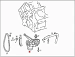Genuine Mercedes Oil Pump 1121801101. Fixed Price $357.56.