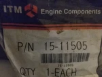 Engine Oil Pump Seal Itm 15-11505. Fixed Price $12.99.