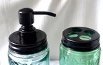Oil Rubbed Bronze Soap Pump Dispenser Kit Quality Stainless Steel For Mason Jar. Fixed Price $8.99.