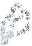 New Audi Q7 4M Engine Oil Pump Input Shaft 06E109339AA Genuine. Fixed Price $212.76.