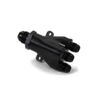 Peterson Fluid 10-1041, One Black Aluminum Billet 4-WAY Manifold 8X6X6X6 Perform. Fixed Price $248.84.